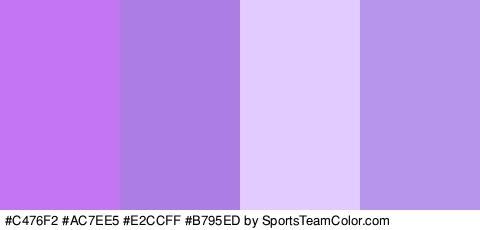 #C476F2 #AC7EE5 #E2CCFF #B795ED Colors