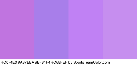 #C074E0 #A87EEA #BF81F4 #C68FEF Colors