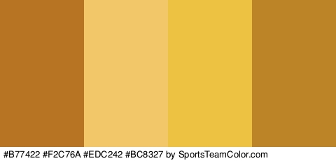 #B77422 #F2C76A #EDC242 #BC8327 Colors