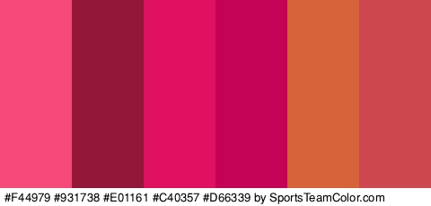 #F44979 #931738 #E01161 #C40357 #D66339 #CC474E Colors