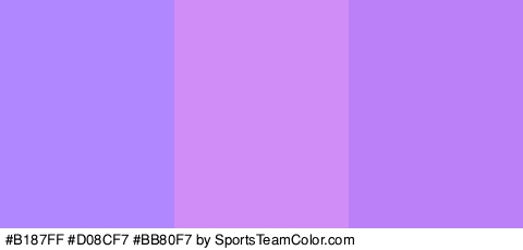 #B187FF #D08CF7 #BB80F7 Colors