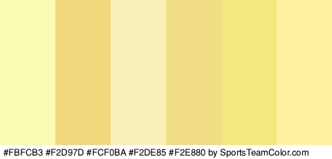 #FBFCB3 #F2D97D #FCF0BA #F2DE85 #F2E880 #FFF2A0 Colors