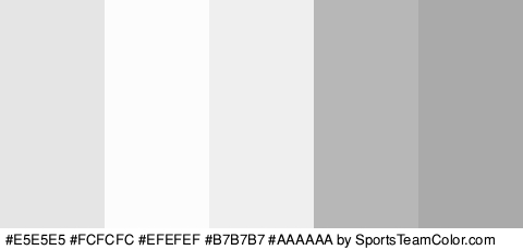 #E5E5E5 #FCFCFC #EFEFEF #B7B7B7 #AAAAAA Colors