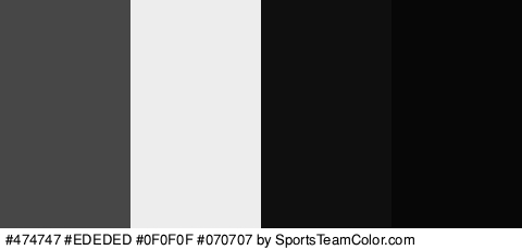 #474747 #EDEDED #0F0F0F #070707 Colors