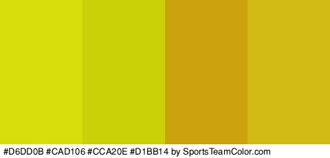 #D6DD0B #CAD106 #CCA20E #D1BB14 Colors