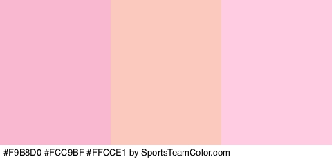 #F9B8D0 #FCC9BF #FFCCE1 Colors