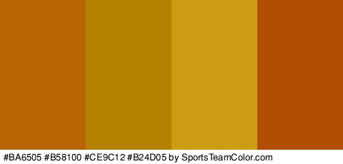 #BA6505 #B58100 #CE9C12 #B24D05 Colors