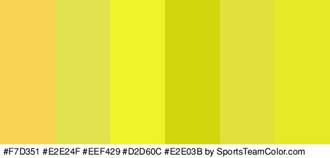 #F7D351 #E2E24F #EEF429 #D2D60C #E2E03B #E4EA25 Colors