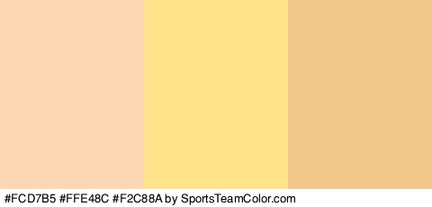 #FCD7B5 #FFE48C #F2C88A Colors