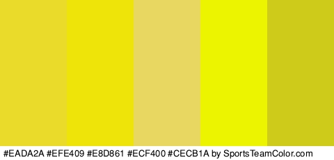 #EADA2A #EFE409 #E8D861 #ECF400 #CECB1A Colors