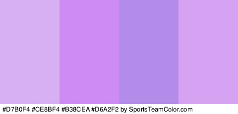 #D7B0F4 #CE8BF4 #B38CEA #D6A2F2 Colors