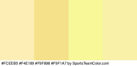 #FCEEB5 #F4E189 #F9F898 #F9F1A7 Colors