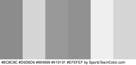 #8C8C8C #D6D6D6 #999999 #919191 #EFEFEF #D6D6D6 Colors