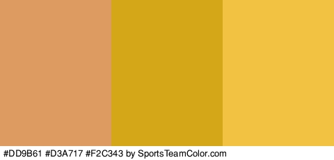 #DD9B61 #D3A717 #F2C343 Colors