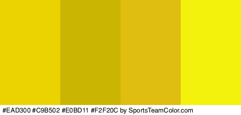 #EAD300 #C9B502 #E0BD11 #F2F20C Colors