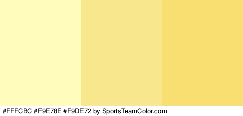 #FFFCBC #F9E78E #F9DE72 Colors