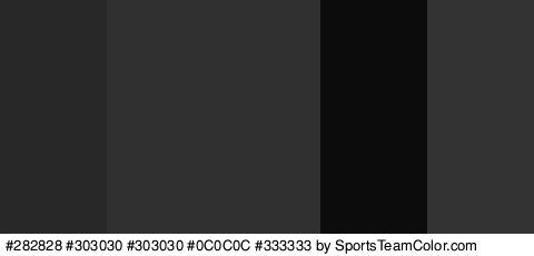 #282828 #303030 #303030 #0C0C0C #333333 Colors