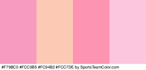 #F79BC0 #FCC9B5 #FC94B2 #FCC7DE Colors