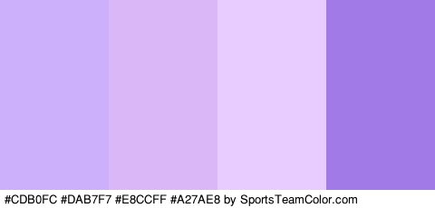 #CDB0FC #DAB7F7 #E8CCFF #A27AE8 Colors