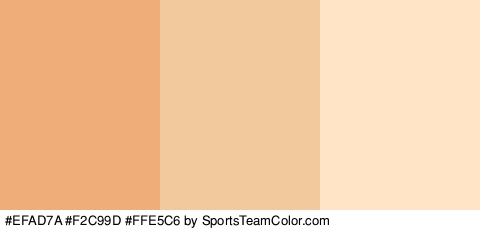 #EFAD7A #F2C99D #FFE5C6 Colors