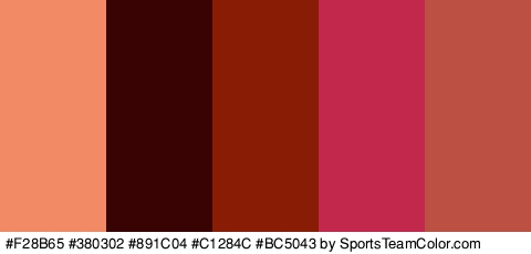 #F28B65 #380302 #891C04 #C1284C #BC5043 Colors