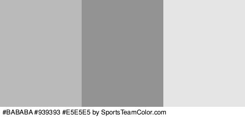 #BABABA #939393 #E5E5E5 Colors