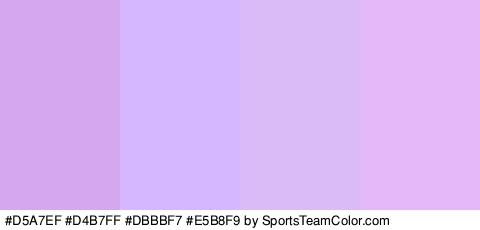 #D5A7EF #D4B7FF #DBBBF7 #E5B8F9 Colors