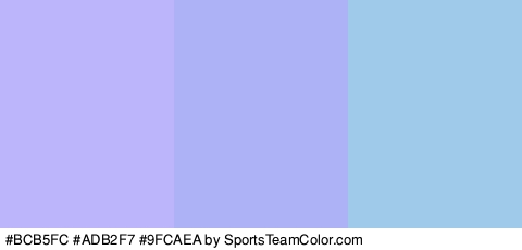 #BCB5FC #ADB2F7 #9FCAEA Colors