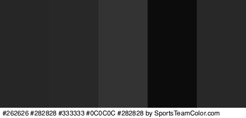 #262626 #282828 #333333 #0C0C0C #282828 Colors