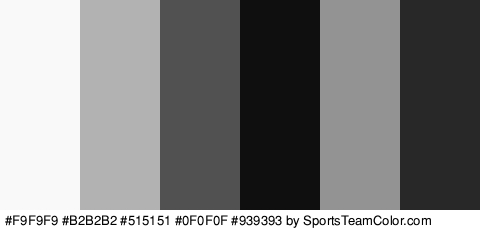 #F9F9F9 #B2B2B2 #515151 #0F0F0F #939393 #282828 Colors