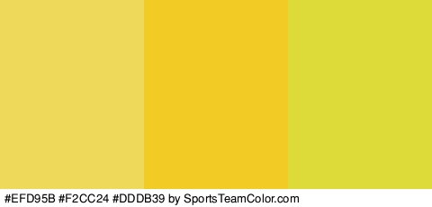 #EFD95B #F2CC24 #DDDB39 Colors