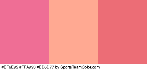 #EF6E95 #FFA993 #ED6D77 Colors