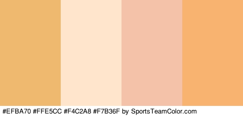 #EFBA70 #FFE5CC #F4C2A8 #F7B36F Colors