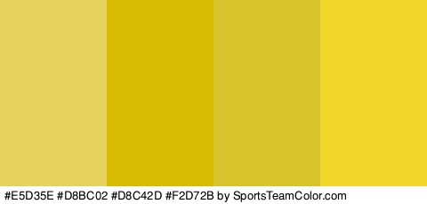 #E5D35E #D8BC02 #D8C42D #F2D72B Colors