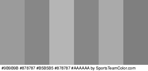 #9B9B9B #878787 #B5B5B5 #878787 #AAAAAA #7F7F7F Colors