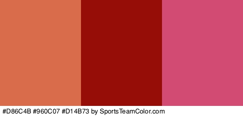 #D86C4B #960C07 #D14B73 Colors