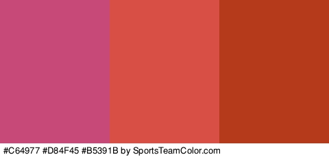 #C64977 #D84F45 #B5391B Colors