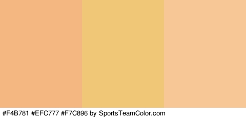 #F4B781 #EFC777 #F7C896 Colors