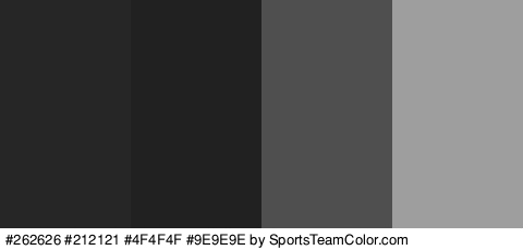 #262626 #212121 #4F4F4F #9E9E9E Colors