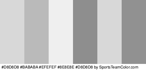 #D8D8D8 #BABABA #EFEFEF #8E8E8E #D8D8D8 #919191 Colors