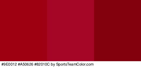 #9E0012 #A50626 #82010C Colors