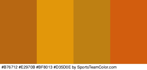 #B76712 #E2970B #BF8013 #D35D0E Colors