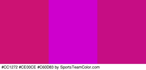 #CC1272 #CE00CE #C60D83 Colors