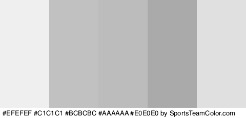 #EFEFEF #C1C1C1 #BCBCBC #AAAAAA #E0E0E0 Colors