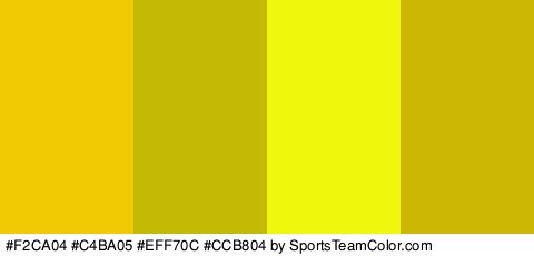 #F2CA04 #C4BA05 #EFF70C #CCB804 Colors