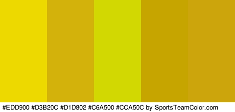 #EDD900 #D3B20C #D1D802 #C6A500 #CCA50C Colors