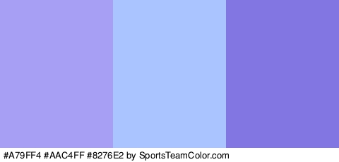 #A79FF4 #AAC4FF #8276E2 Colors