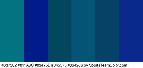 #037382 #011A8C #03475E #045575 #064266 #092A8C Colors