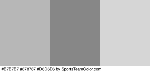 #B7B7B7 #878787 #D6D6D6 Colors