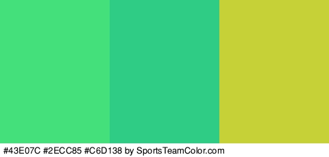 #43E07C #2ECC85 #C6D138 Colors